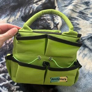 Vtg Green Archiver’s crafting Bag